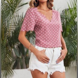 Pink polka dot large SHEIN